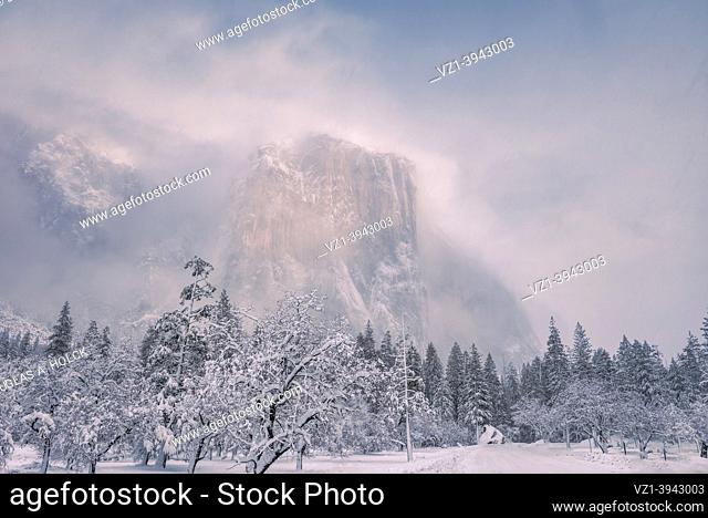 A Break in the Weather over El Capitan Yosemite Valley Yosemite NP CA USA World Location