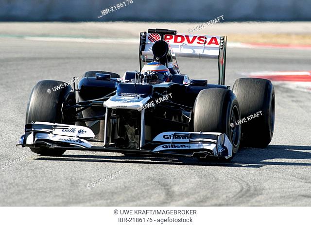 Test driver, Valtteri Bottas, FIN, Williams-Renault FW34, during the Formula 1 testing sessions, 21-24/2/2012, at the Circuit de Catalunya in Barcelona, Spain