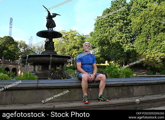 Czech President Petr Pavel made his stay in New York more enjoyable with a morning run in Central Park, New York, USA, September 20, 2023