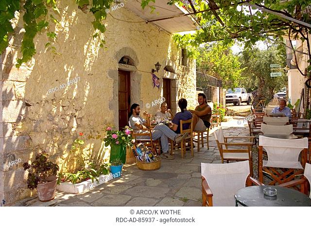 Pavement Cafe Kardamyli Messinia Peloponnes Greece
