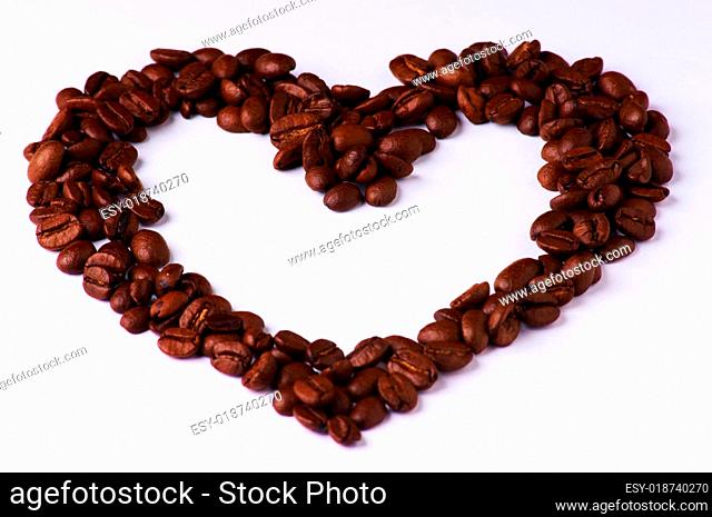 Herz aus Kaffee
