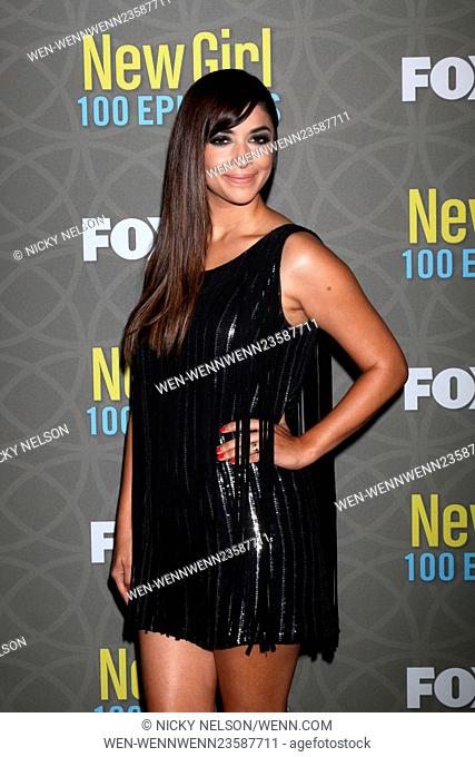NEW GIRL 100th Episode Party at The W Hotel Westwood - Arrivals Featuring: Hannah Simone Where: Westwood, California, United States When: 02 Mar 2016 Credit:...