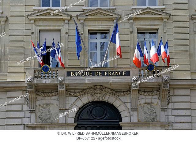 Banque de France, Rue Croix des Petits Champs, Paris, France, Europe