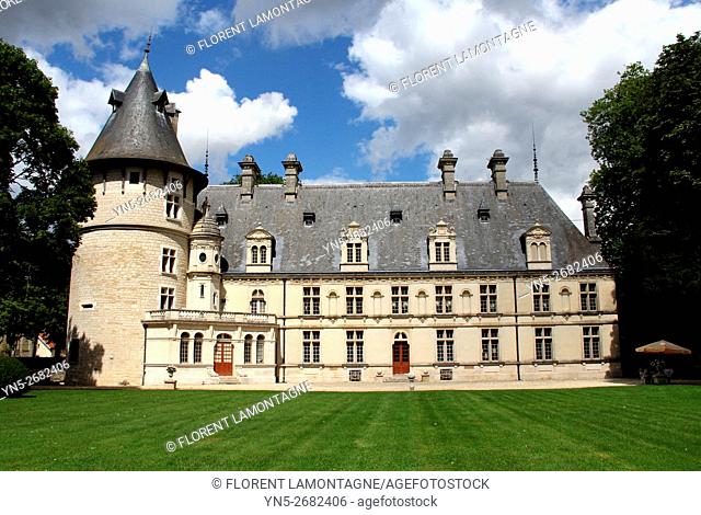 France, Castle of Beauregard in Montigny sur Aube, Burgundy where used to stay the american president harry Truman