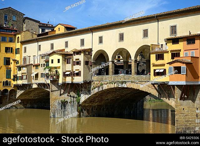 Ponte Vecchio, Florence, Arno, Tuscany, Italy, Europe