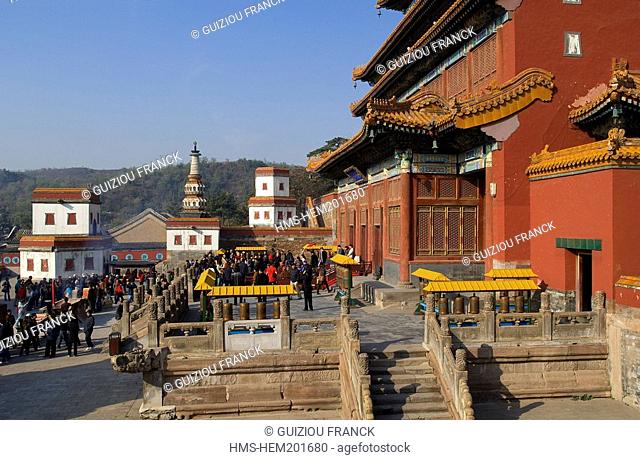 China, Hebei province, Chengde, Universal Peace temple Puning Si, listed as World Heritage by UNESCO