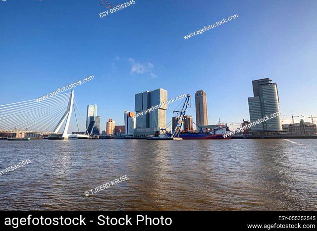 Modern Rotterdam Skyline Panorama, The Netherlands - Image