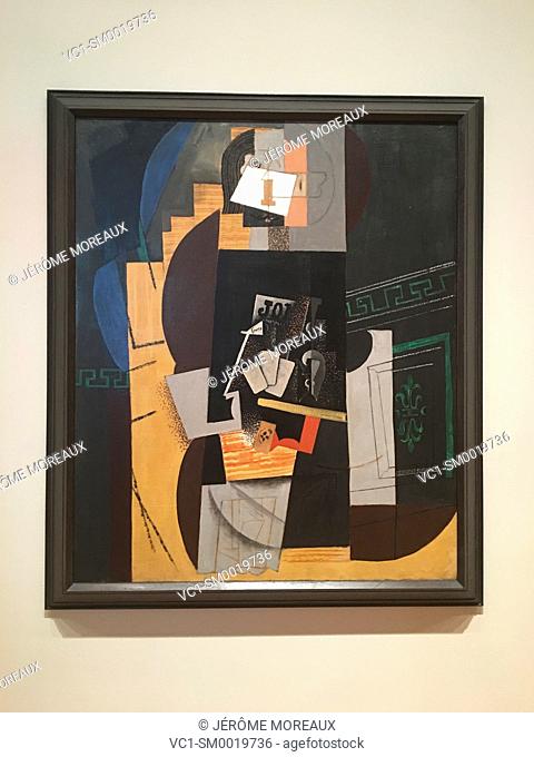 Card Player, by Pablo Picasso, Paris, winter 1913-14, MOMA, Museum of Modern Art, New York City