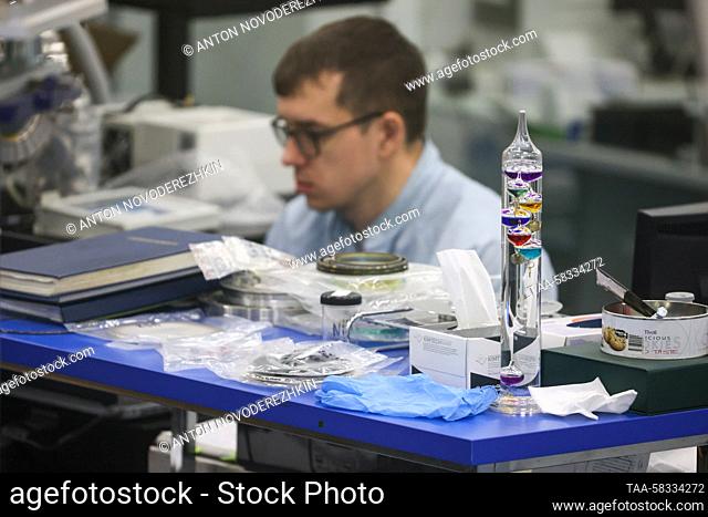 RUSSIA, MOSCOW - APRIL 7, 2023: Complex for Synchrotron and Neutron Research at the Kurchatov Institute National Research Centre