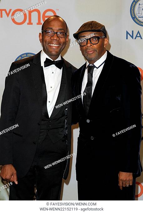 The 46th NAACP Image Awards - Press Room Featuring: Spike Lee, Cornell William Brooks Where: Pasadena, California, United States When: 06 Feb 2015 Credit:...