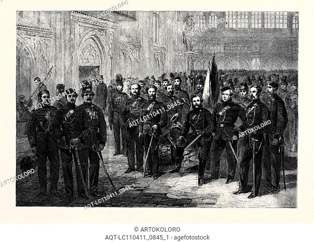 OFFICERS AND PRIVATES OF THE LONDON RIFLE VOLUNTEER BRIGADE