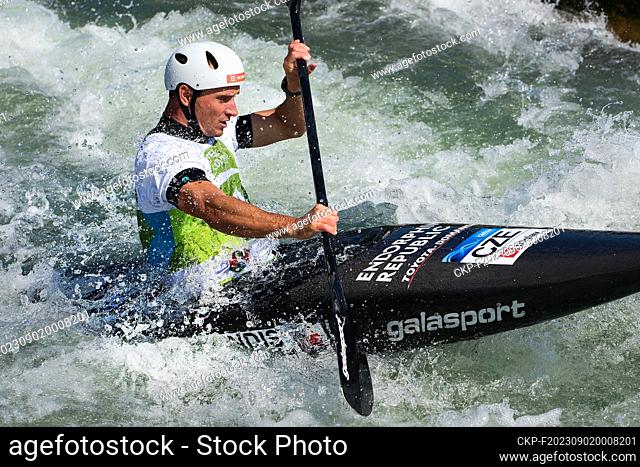 Czech Vit Prindis in action during the World Cup race in Slovenia's Ljubljana - Tacen, on June 16, 2023. (CTK Photo/Petr Malina)