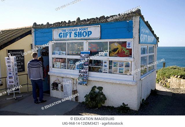 The Lizard Point gift shop, the most southerly gift shop in Britain, Cornwall, England