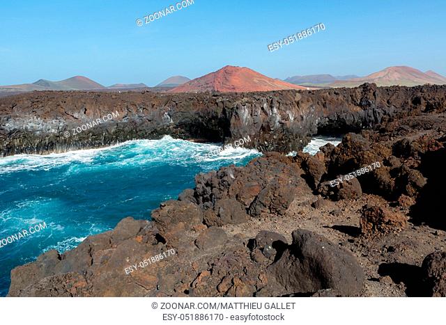 landscape of the Lanzarote Island Spain