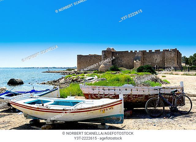 Africa, North Africa, Maghreb, Djerba island. Governorat of Medenine. Houmt Souk. Fort Borj El Kebir