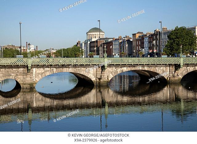 Four Courts with Grattan Bridge, Dublin, Ireland