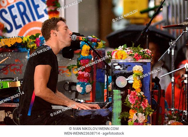 Coldplay Performs at the Citi Concert Series on the ""TODAY"" Show Featuring: Chris Martin Where: New York, New York, United States When: 14 Mar 2016 Credit:...