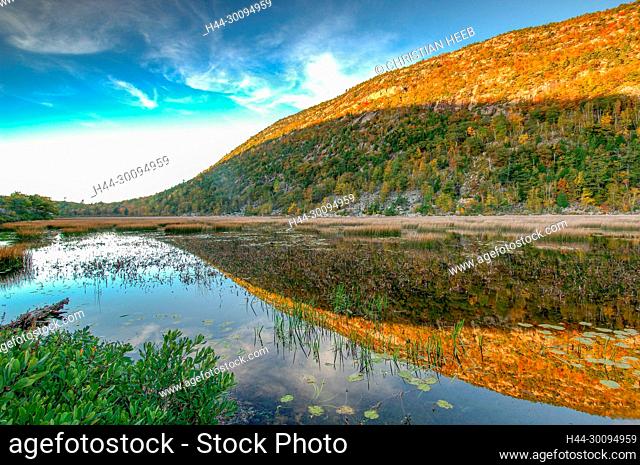 North America, East Coast, New England, Maine, Mount Desert Island, Acadia National Park, The Farn Lake