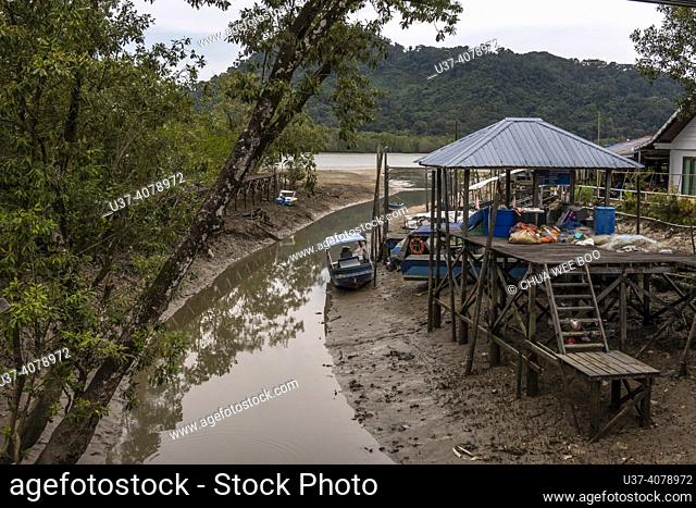Kampung Santubong, Sarawak, East Malaysia, is a small village located in Sarawak, East Malaysia, and situated near the ocean to the north of the large city of...