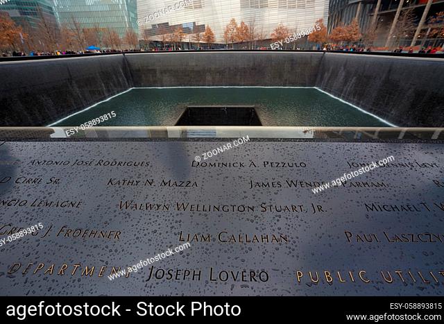 WTC Memorial Plaza, National September 11 Memorial, Manhattan, New York, United States of America