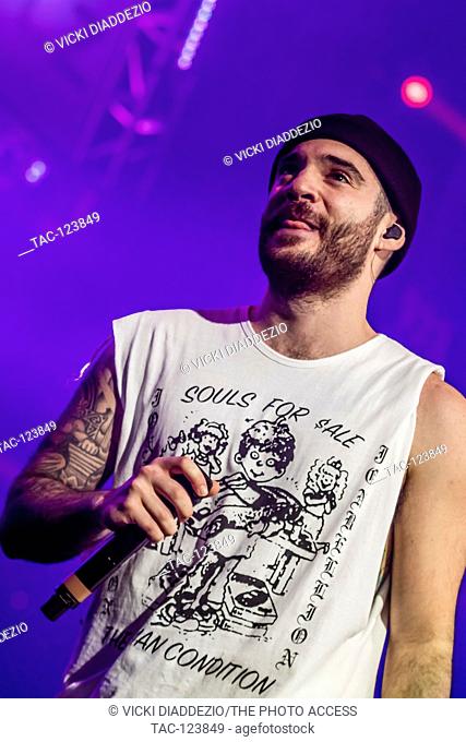 Jon Bellion performing at 93.3 FLZ's iHeartRadio Jingle Ball on December 17, 2016 at Amalie Arena in Tampa, Florida