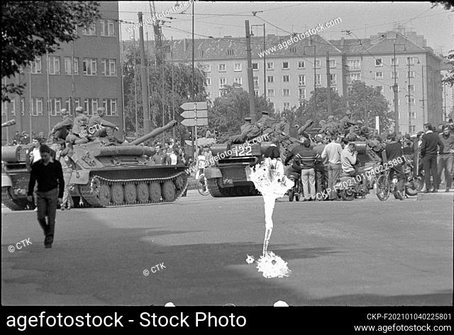 Troops of the Soviet Union and its Warsaw Pact allies invaded Czechoslovakia on August 21, 1968, to halt political liberalization in the country called the...