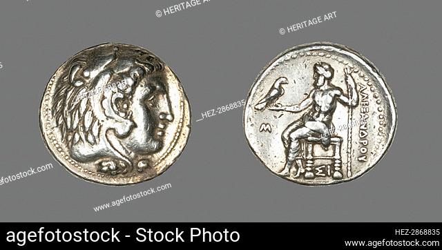 Tetradrachm (Coin) Portraying Alexander the Great, 336-323 BCE. Creator: Unknown
