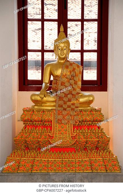 Thailand: Buddha in the Loha Prasad, Wat Ratchanatda, Bangkok