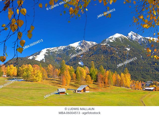 Austria, Tyrol, Seefeld (village), Reitherspitze (mountain)