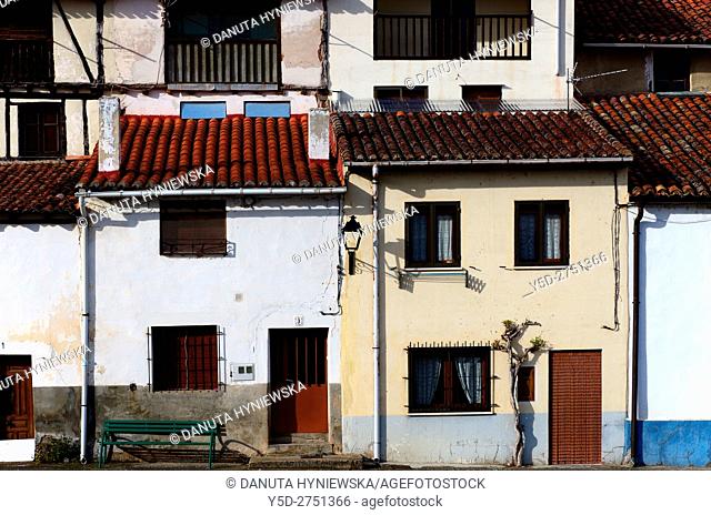 architecture of old town of Covarrubias, Ruta del Cid, Burgos province, Castilla-León, Castile and León, Castilla y Leon, Spain, Europe