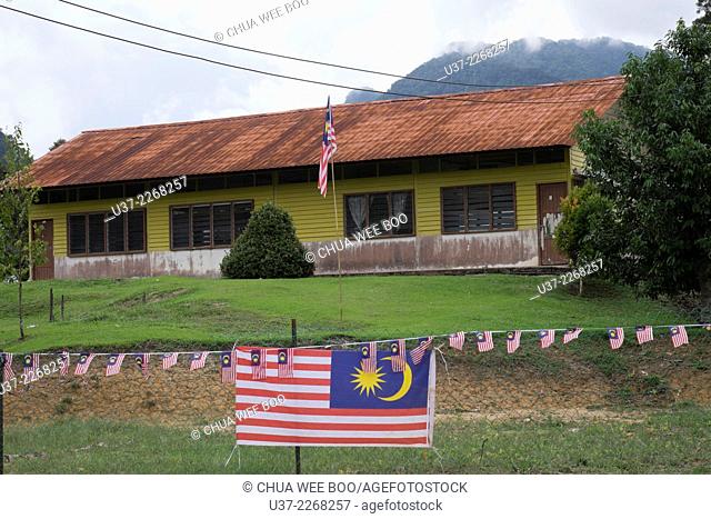A primary school in Kampung Bengoh, Sarawak, Malaysia