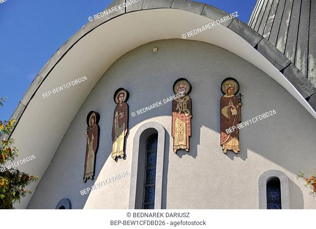 Orthodox Holy Trinity's Church in Hajnowka, town in Podlaskie Voivodeship, Poland. It is one of the biggest shrines in Poland