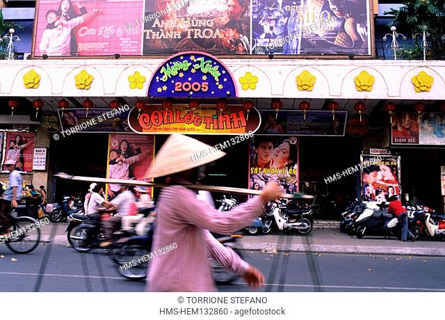 Vietnam, Saigon Ho Chi Minh City, Thang Long cinema in Cao Thang street