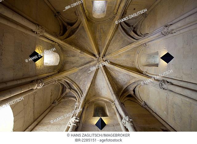 Interior view, ceiling, Torre de los Leones, Alcazar de los Reyes Cristianos, Alcazar Viejo, Córdoba, Andalusia, Spain, Europe