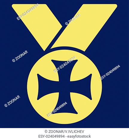 Maltese medal icon from Competition amp; Success Bicolor Icon Set