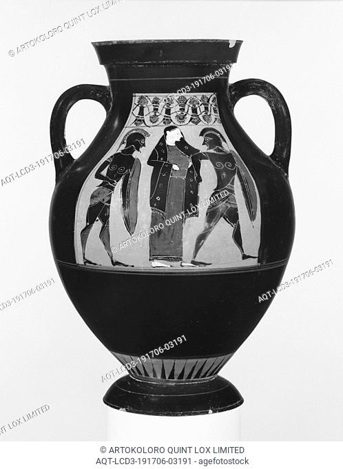 Attic Black-Figure Amphora Type B, Attributed to Princeton Painter, and Amasis (Greek (Attic), active 560 - 520 B.C.), Athens, Greece, about 540 B.C