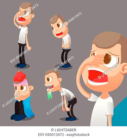 Cartoon man sweating Stock Photos and Images | agefotostock