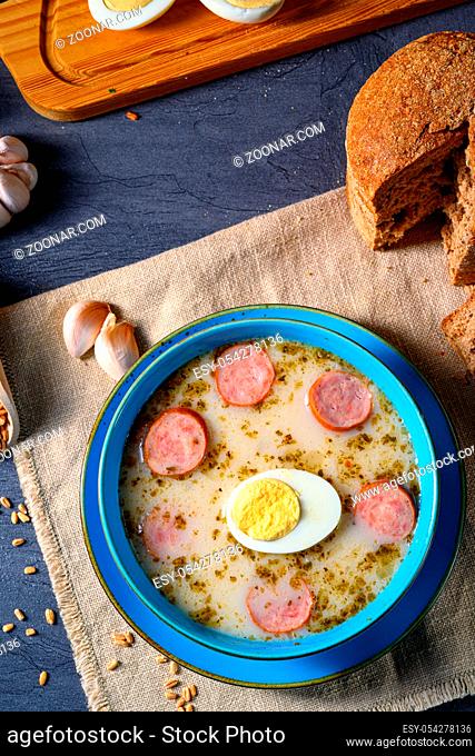 Easter in Polish: sour flour soup for Easter breakfast (?urek)