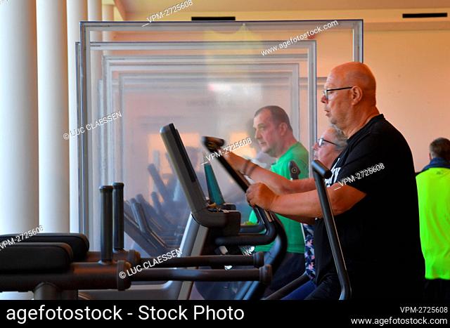 Illustration shows an indoor fitness test event, organized at Sportoase Stede Akkers, in Hoogstraten, Tuesday 01 June 2021