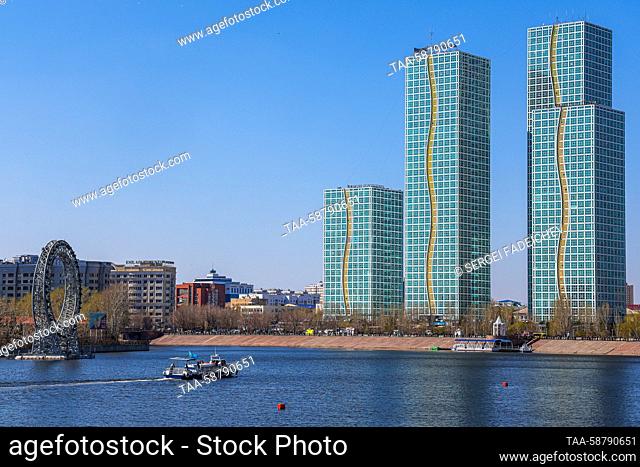 KAZAKHSTAN, ASTANA - MAY 1, 2023: A view of the Grand Alatau residential complex. Sergei Fadeichev/TASS