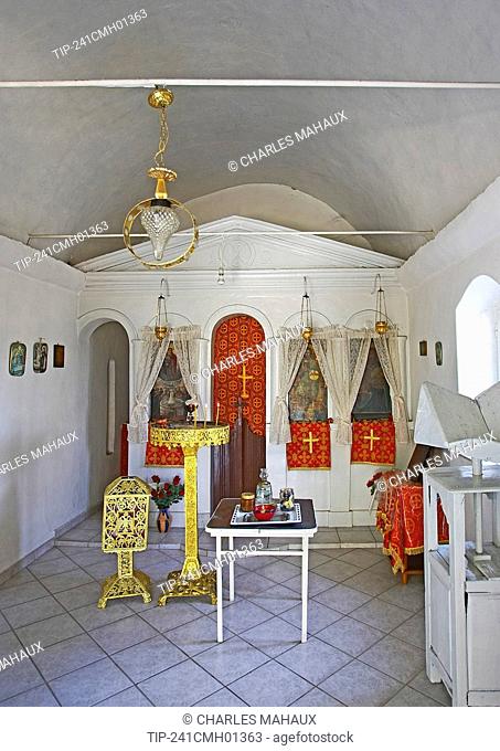 Greece , Greek Islands , Samos, Mavratzéi area, orthodox chapel