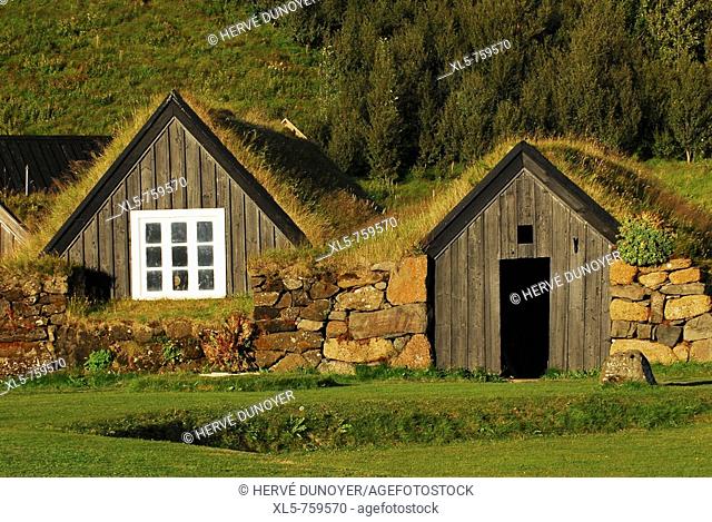 Old traditional farms of Skogar ecomuseum, South Iceland