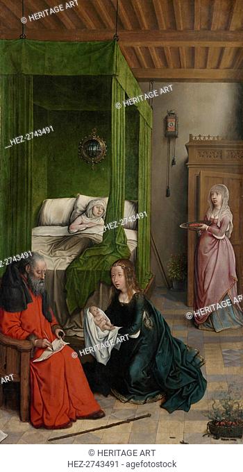 The Birth and Naming of John the Baptist, 1496-99. Creator: Juan de Flandes (Netherlandish, c. 1460-1519)