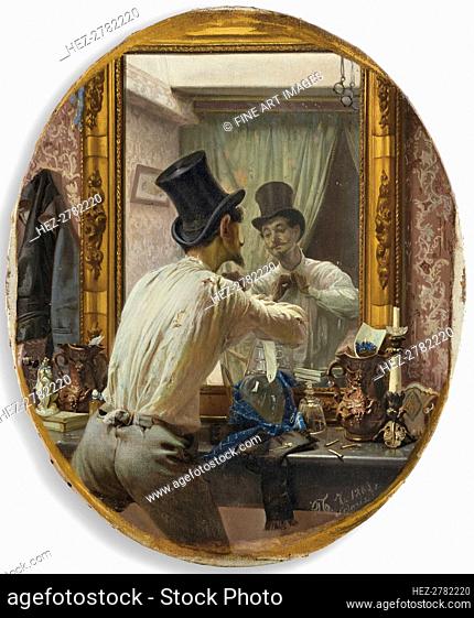 Frenchman getting ready for the bal populaire, 1863. Creator: Chistyakov, Pavel Petrovich (1832-1919)