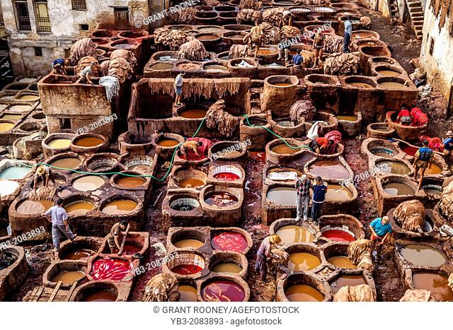 The Chouwara (Chouara) Tannery, The Medina, Fez, Morocco