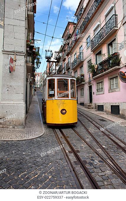 Bica Funicular in Lisbon