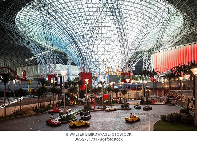 UAE, Abu Dhabi, Yas Island, Ferrari World Amusement Park, Karting Academy ride