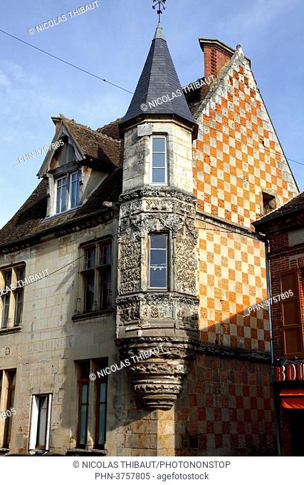 France, Normandy, Eure department (27) Verneuil sur Avre, medieval house