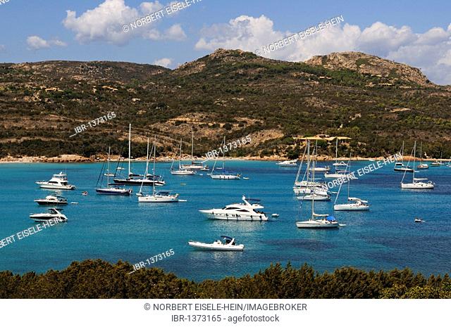 Boats, Golf di Rondinara, Corsica, France, Europe