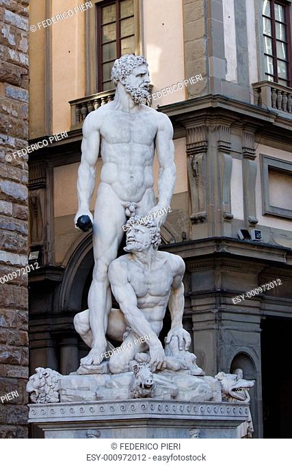 Ercole and Caco statue in Florence